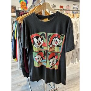 VINTAGE 1994 Animaniacs T-Shirt Warner Bros. 90s Graphic Tee thrashed Size Large